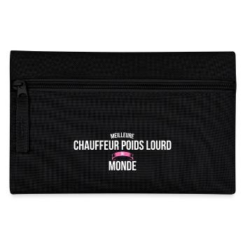 Meilleure Chauffeur poids lourd du monde femme - Trousse - noir - Devant