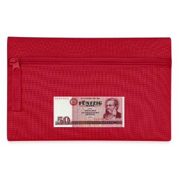 50 Markschein der DDR - Federtasche - Rot - Vorne