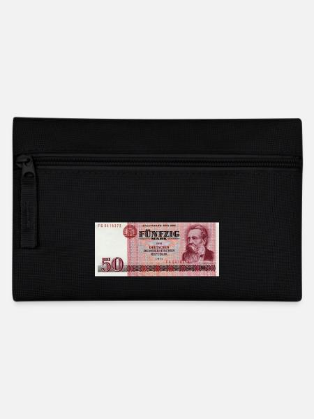 50 Markschein der DDR - Federtasche - Schwarz