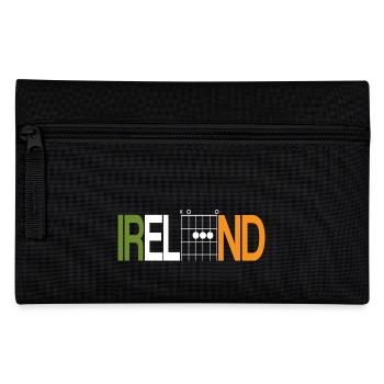 Irland mit Gitarrenakkorden - Federtasche - Schwarz - Vorne