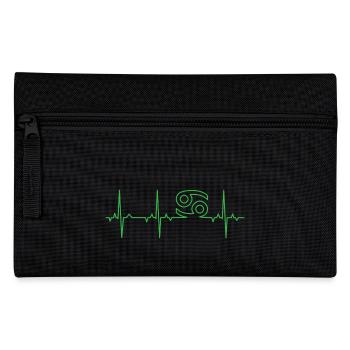 EKG Sternzeichen - Krebs - Federtasche - Schwarz - Vorne
