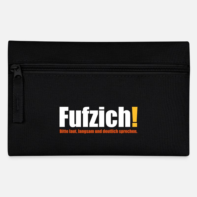 fufzisch 50 Jahre Geburtstag deutlich sprechen - Federtasche - Schwarz