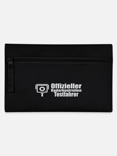 Offizieller Radarkontrollen testfahrer lustig - Federtasche - Schwarz