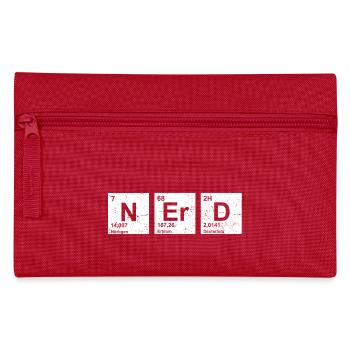 Nerd vintage Periodensystem der Elemente - Federtasche - Rot - Vorne