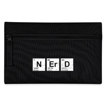 Nerd vintage tableau périodique des éléments - Trousse - noir - Devant