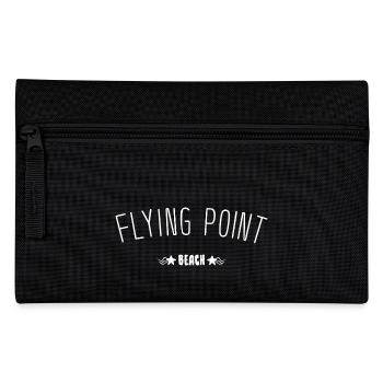 Flying Point Beach lettering gift idea - Pencil Case - black - Front