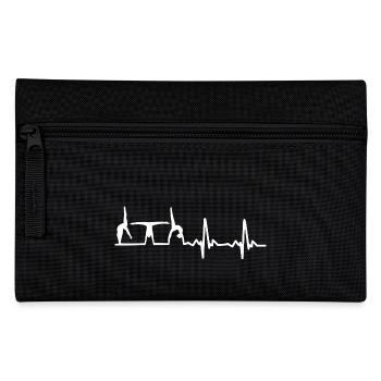 Gymnastics gymnastics gymnastics heartbeat gift - Pencil Case - black - Front
