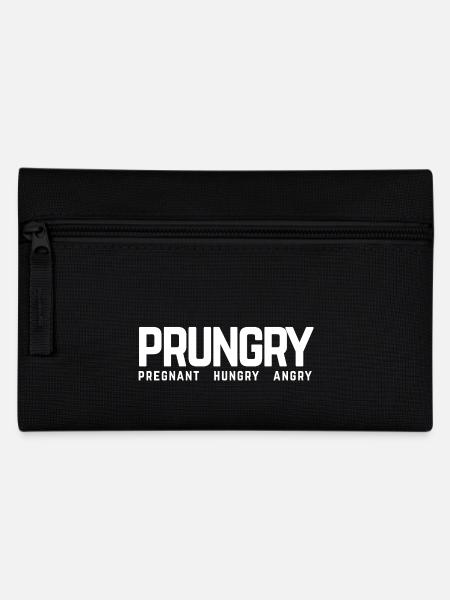 Prungry Schwanger Hungrig Wütend Pregnant Hungry - Federtasche - Schwarz
