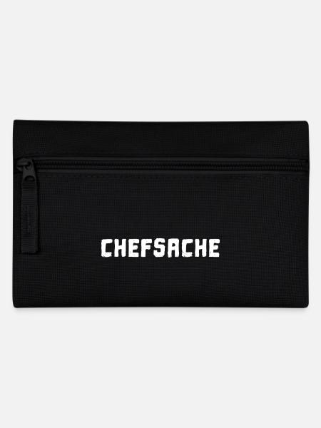 Chefsache - Chef Sache Cooler Spruch Boss Lustig - Federtasche - Schwarz