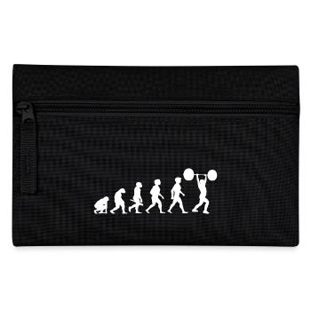 Evolution Gewichtheben Kraftsport Bodybuilding - Federtasche - Schwarz - Vorne