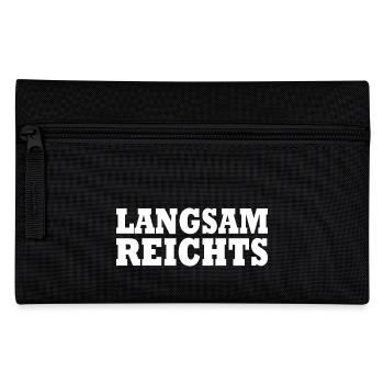 Langsam reichts - Federtasche - Schwarz - Vorne