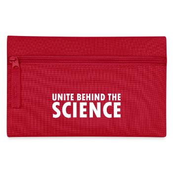 Unite behind the science - Federtasche - Rot - Vorne