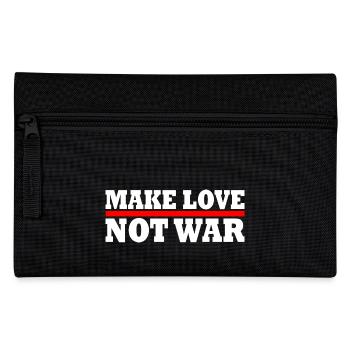 Make love not war - Federtasche - Schwarz - Vorne