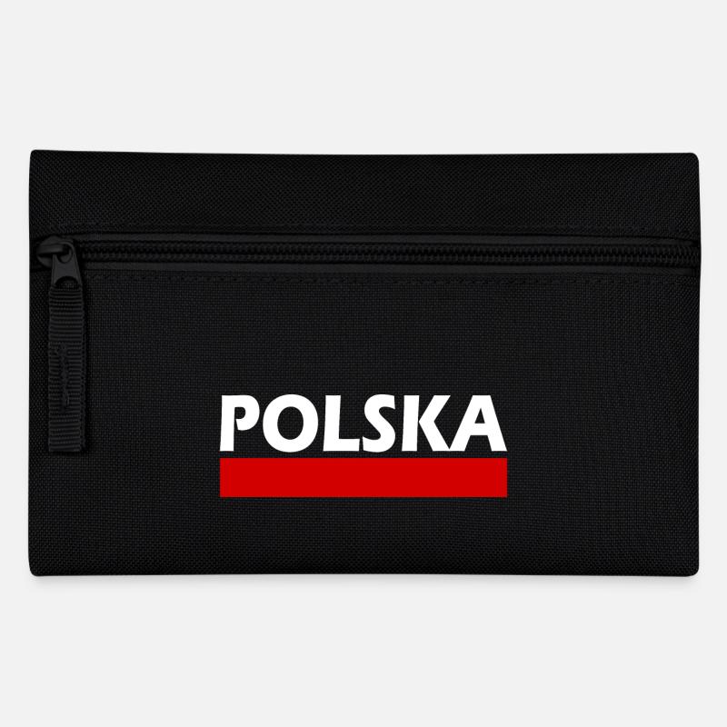 Polska - Federtasche - Schwarz