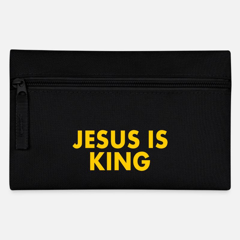 Jesus is king - Federtasche - Schwarz