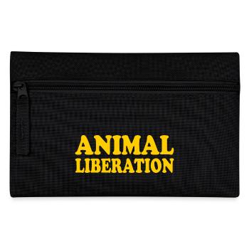 Animal liberation - Federtasche - Schwarz - Vorne