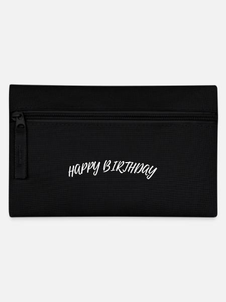 Happy Birthday - Federtasche - Schwarz