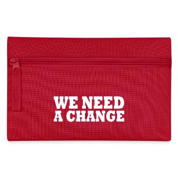 We need a change - Federtasche - Rot - Vorne