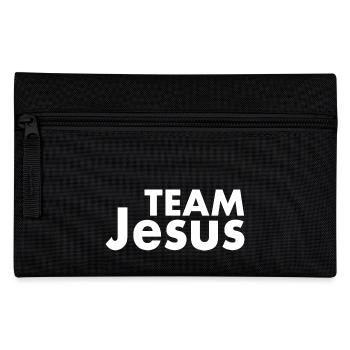 Team jesus - Pencil Case - black - Front