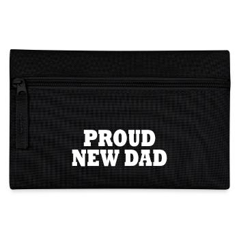 Proud new dad - Pencil Case - black - Front