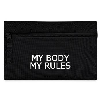My body my rules - Federtasche - Schwarz - Vorne