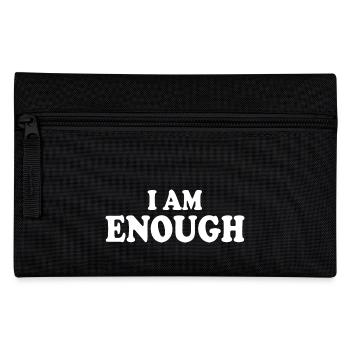 I am enough - Federtasche - Schwarz - Vorne