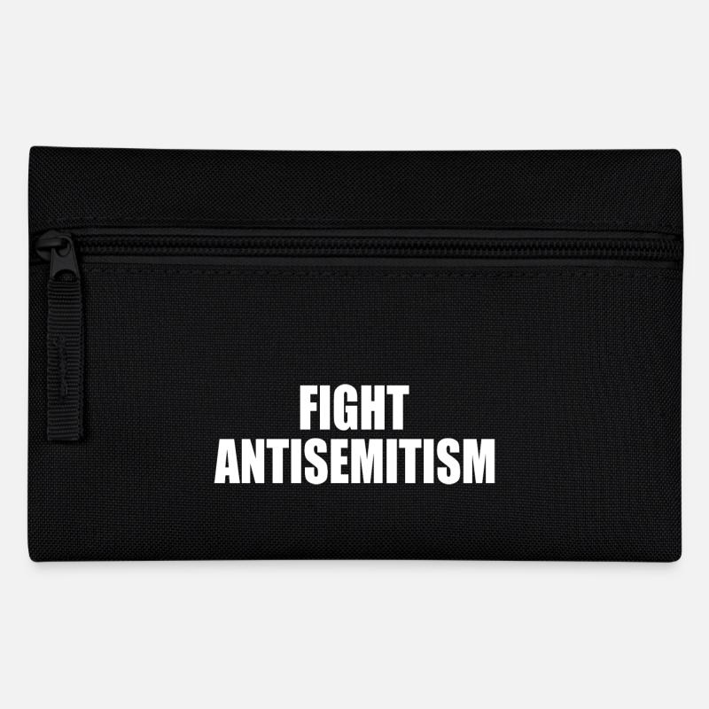fight antisemitism - Federtasche - Schwarz