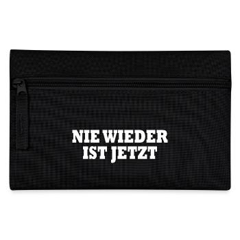 Nie wieder ist jetzt - Federtasche - Schwarz - Vorne