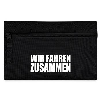wir fahren zusammen - Federtasche - Schwarz - Vorne