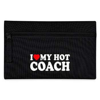 I love my hot coach - Pencil Case - black - Front