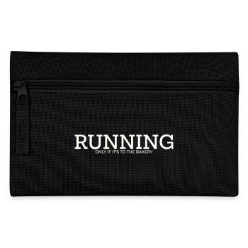 RUNNING – ONLY IF IT'S TO THE BAKERY - Federtasche - Schwarz - Vorne