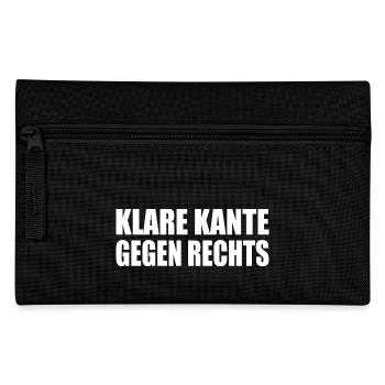 klare kante gegen rechts - Federtasche - Schwarz - Vorne