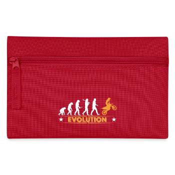 Motocross Evolution - orange/weiss - Pencil Case - red - Front