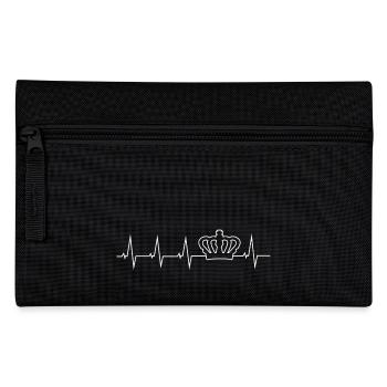 Crown - heartbeat - Pencil Case - black - Front