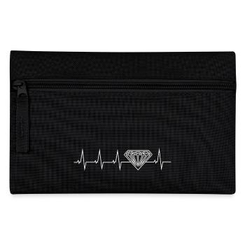 Diamant - battement de coeur - Trousse - noir - Devant