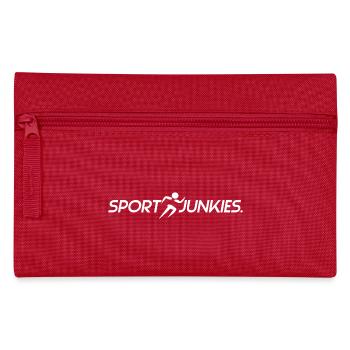 SportJunkies dark - Pencil Case - red - Front