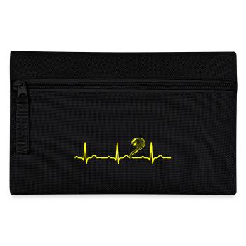 GIFT - ECG HEARTLINK COBRA SNAKE yellow - Pencil Case - black - Front