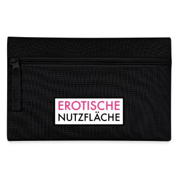 Erotische Nutzfläche | Erotik | Sex | Pärchen Frau - Federtasche - Schwarz - Vorne