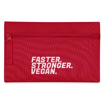 Faster, Stronger, Vegan Power Vegetarian Gift - Pencil Case - red - Front