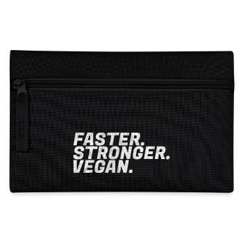 Plus rapide, plus fort, les végétariens végétaliens pouvoir cadeaux - Trousse - noir - Devant