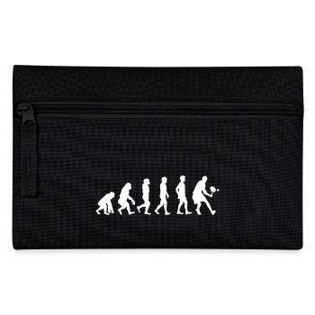 Squash Shirt Geschenk Squash Spieler Evolution - Federtasche - Schwarz - Vorne