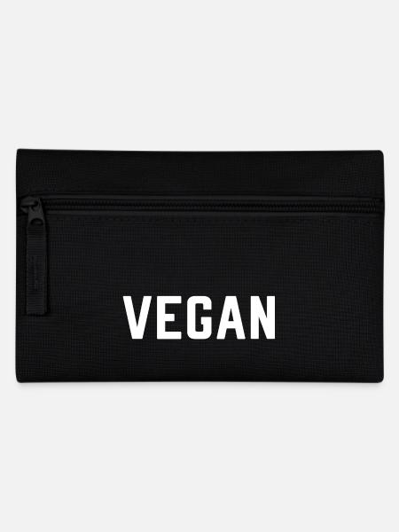 vegan - Federtasche - Schwarz