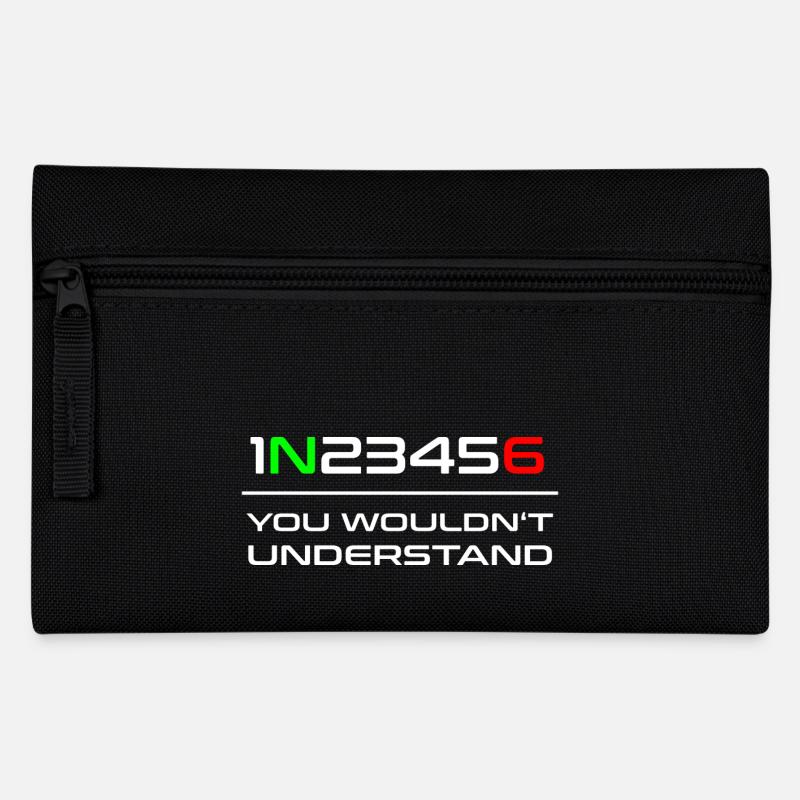 Motorrad Fahrer Biker Geschenk Geschenkidee - Federtasche - Schwarz