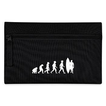 Evolution Surfing Surfer Surfboard Wellenreiten - Federtasche - Schwarz - Vorne