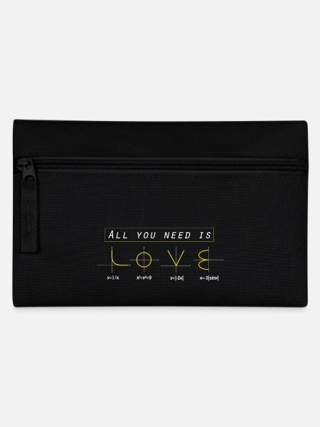 All you need is Love - Mathematics Analysis joke - Pencil Case - black