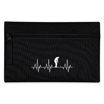 Parcours de golf Heartbeat ECG Golf Golfer Golfer - Trousse - noir - Devant