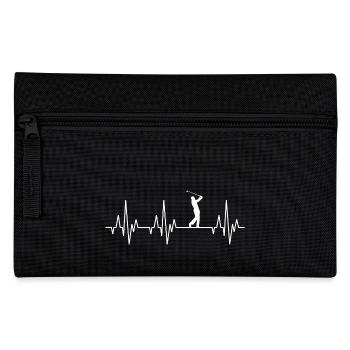 Parcours de golf Heartbeat ECG Golf Golfer Golfer - Trousse - noir - Devant