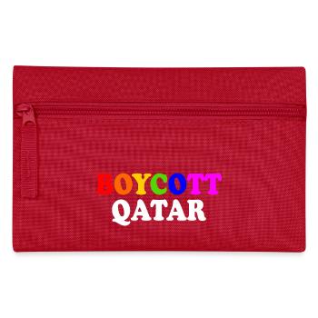 Boycott qatar - Pencil Case - red - Front