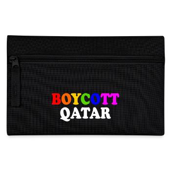 Boycott qatar - Pencil Case - black - Front