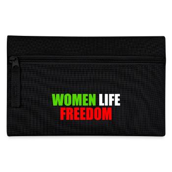 Women life freedom - Federtasche - Schwarz - Vorne